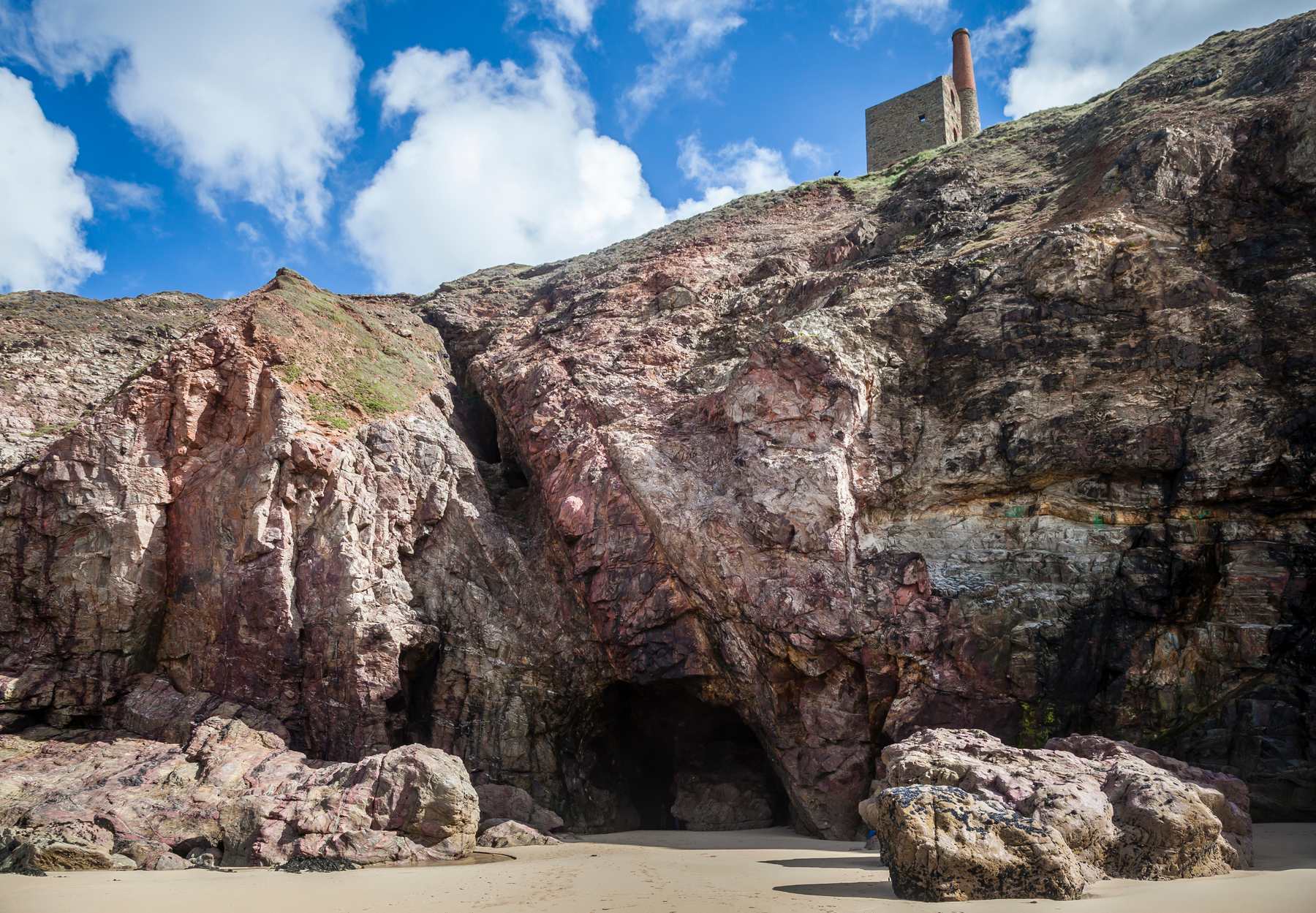 Wh Coates lode exposure from beach